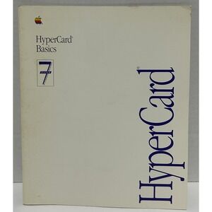 Macintosh Hyper Card Basics System 7 Guide 1990 Macintosh Collector Vintage